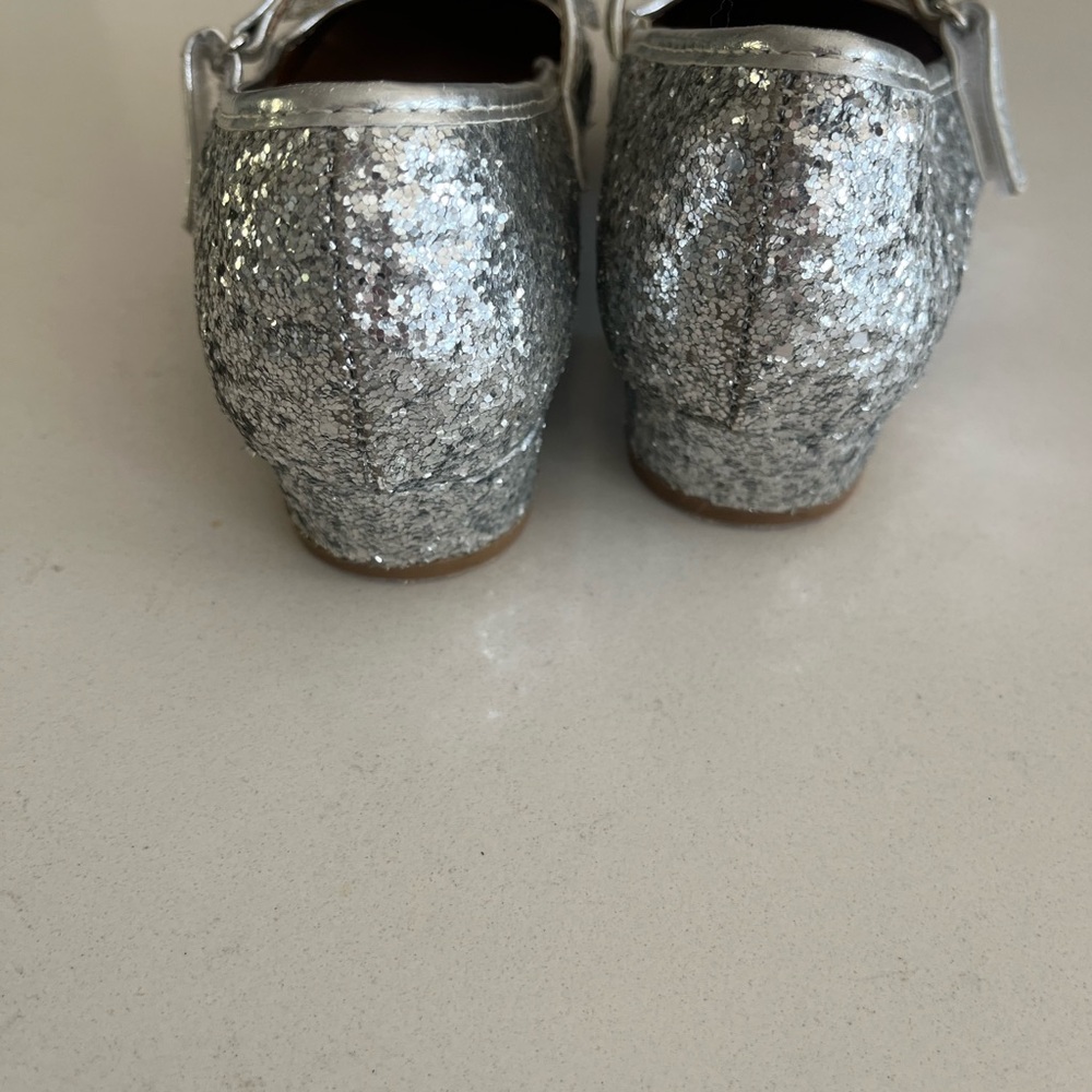 Silver Glitter Shoes